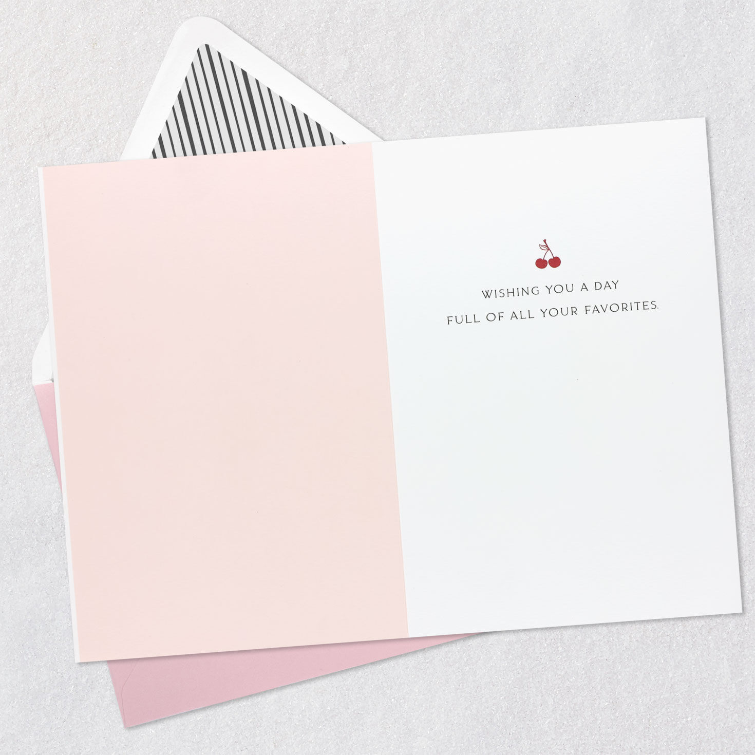 Floral Pink Cupcake Birthday Card for Mom Open card with envelope image number 3