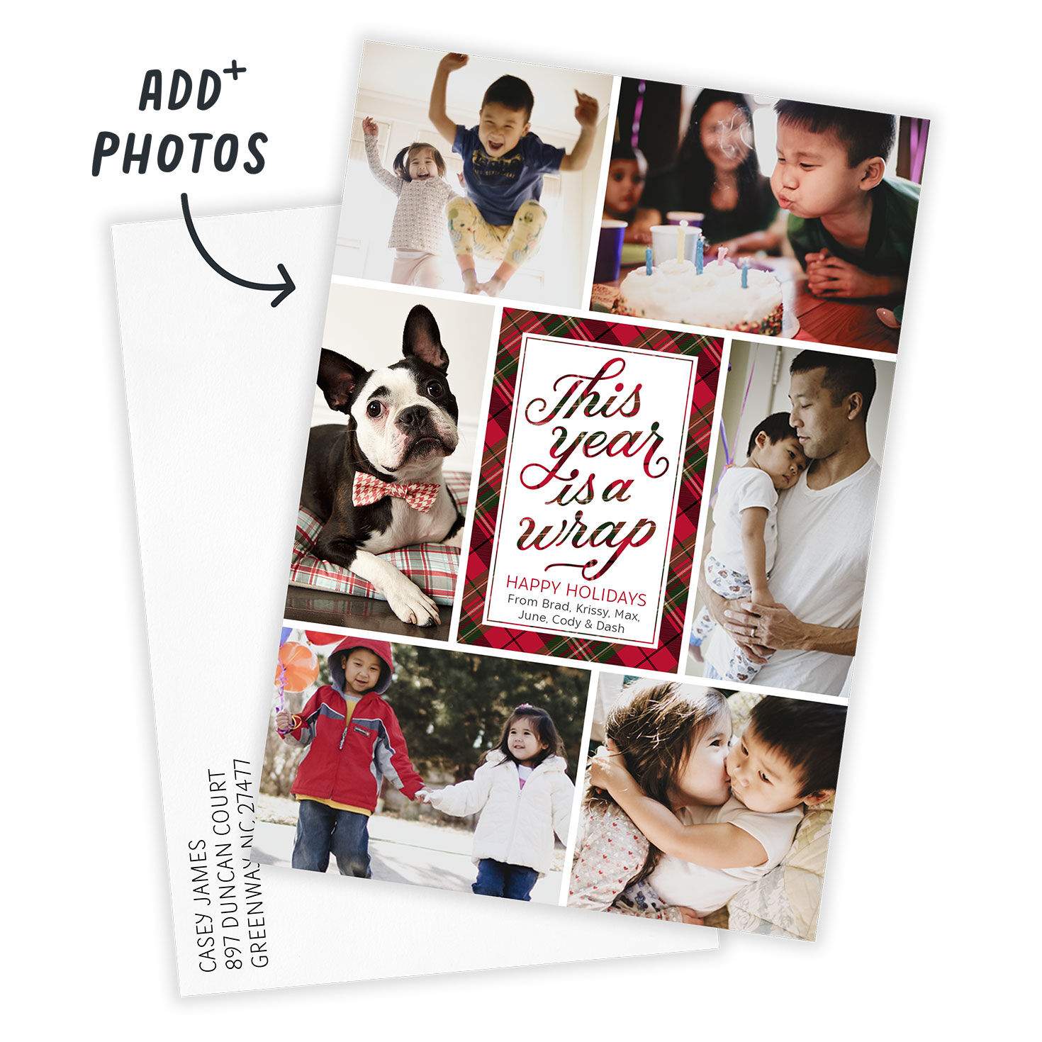This Year Is a Wrap Flat Christmas Photo Card, , large image number 2