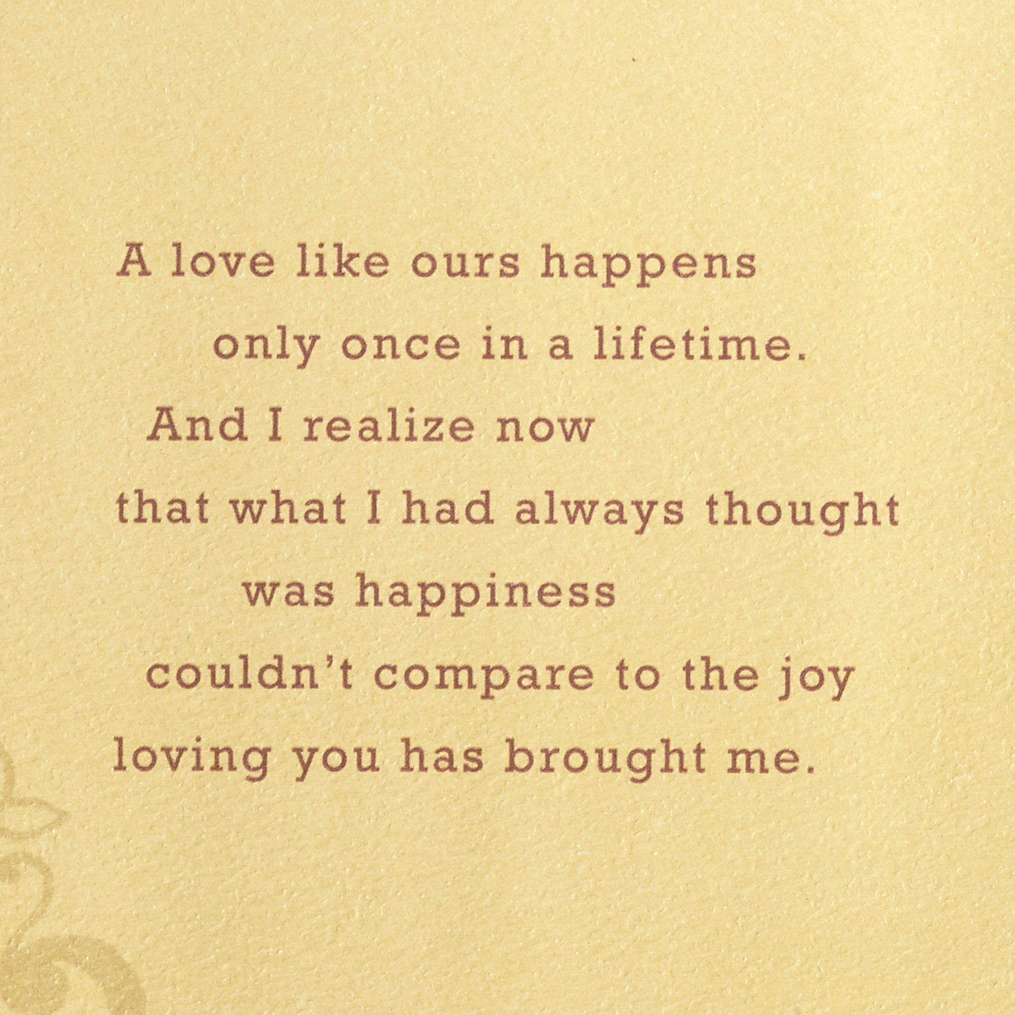 Our Love Is Once in a Lifetime Romantic Birthday Card, , large image number 2