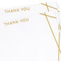 White and Gold Flat Blank Thank You Note Cards Pack  image number 3