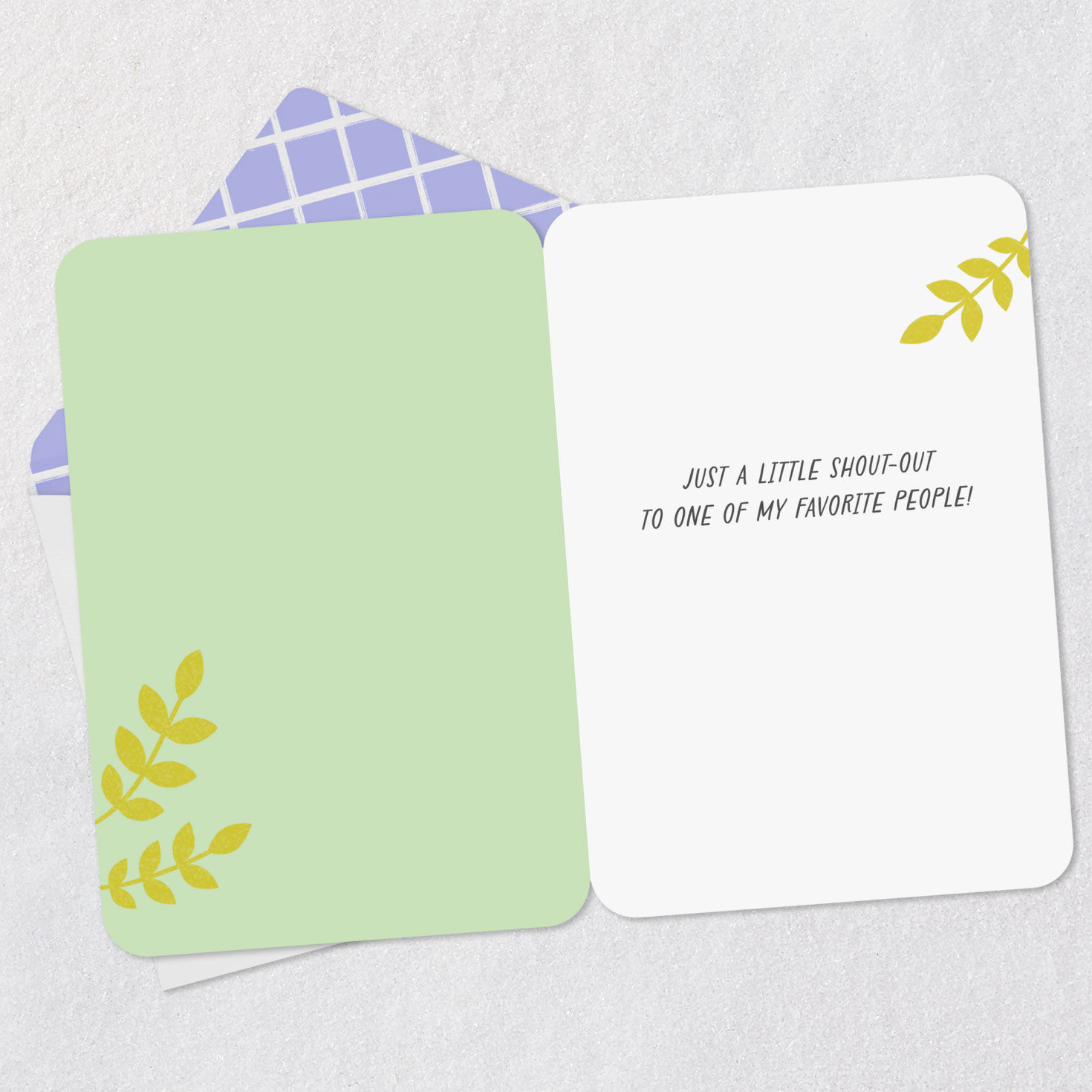 Koala in Tree Thinking of You Card for Kids Open card with envelope image number 3