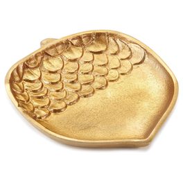 Gold Acorn Serving Plate, Medium, Gold Acorn Serving Plate, Medium, , large