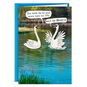 Swans on Lake Funny Anniversary Card for Spouse Card Front image number 1