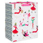 Retro Party Gals on White Large Holiday Gift Bag Front image number 1