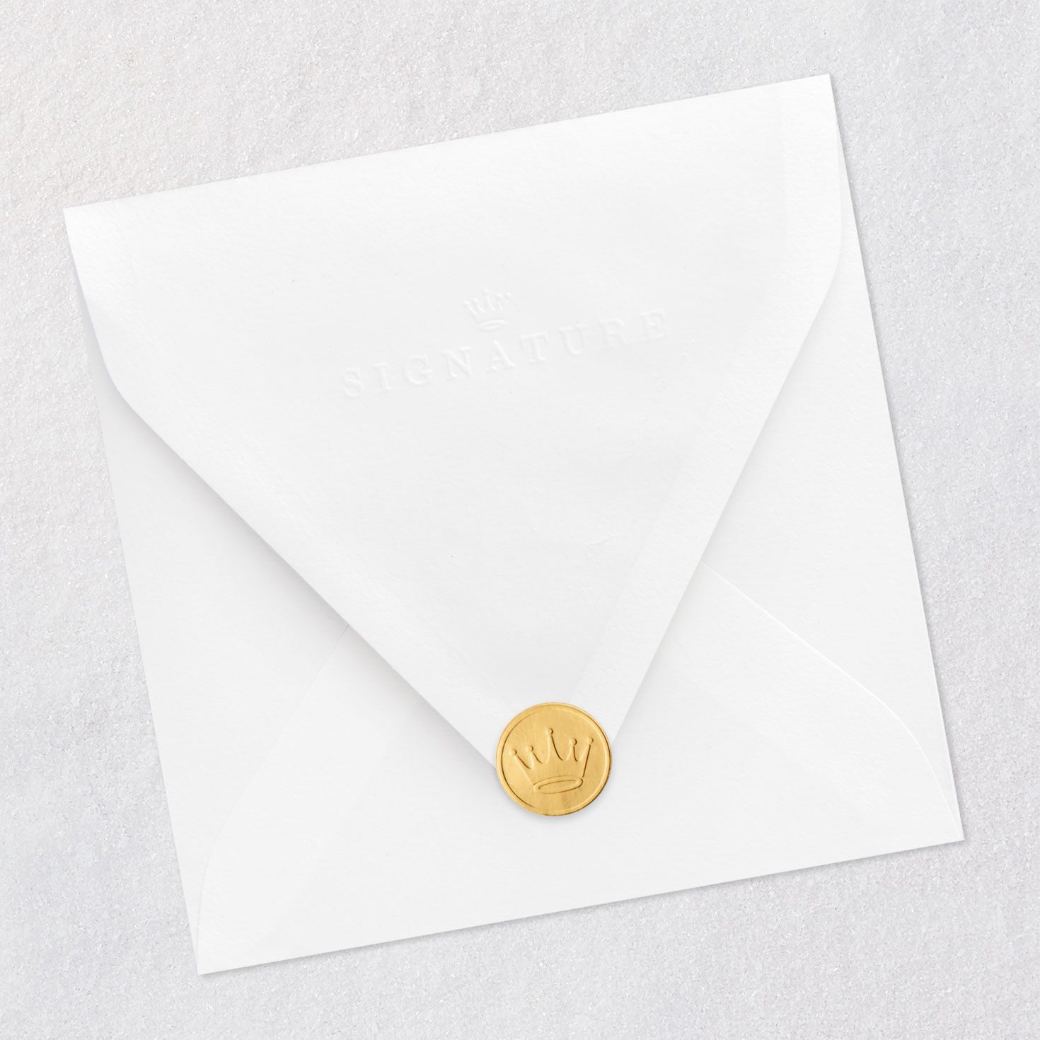 Pooh and Piglet with Balloons Baby Shower Card Envelope Back with Seal image number 8