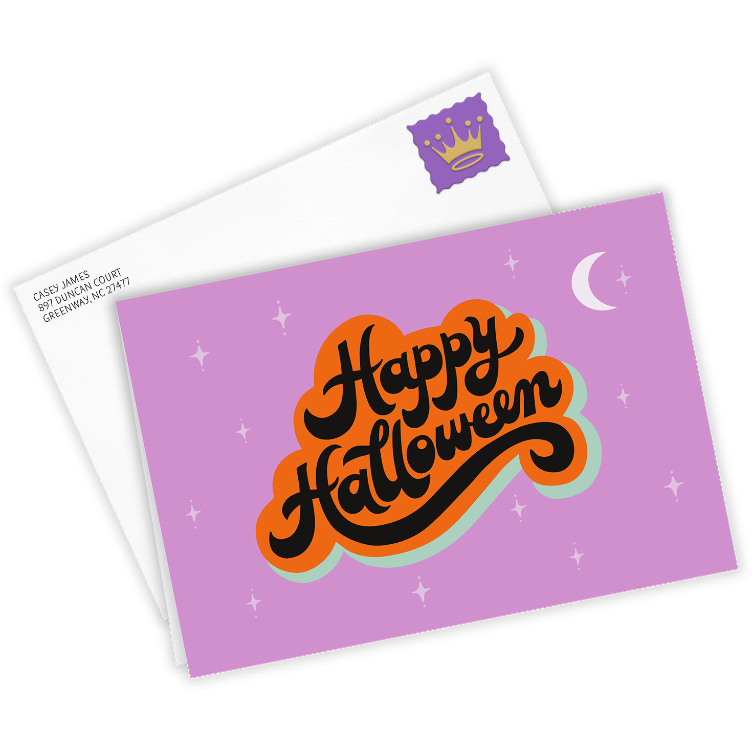 Retro Lettering Custom Halloween Card, , large image number 2