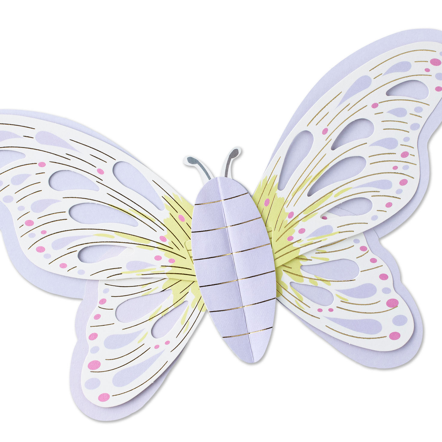 Beautiful Butterfly Paper Craft Mother's Day Card Card Front Detail image number 5