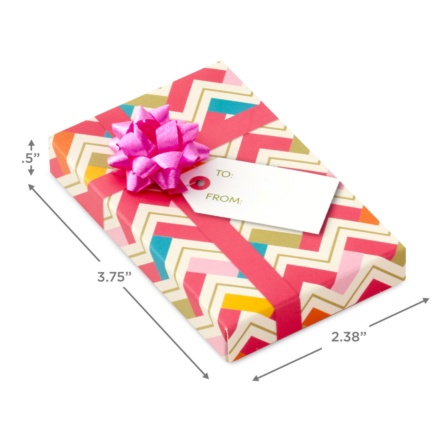 Assorted Pink Gift Card Holder Boxes With Bows, Pack of 3 Gift Card