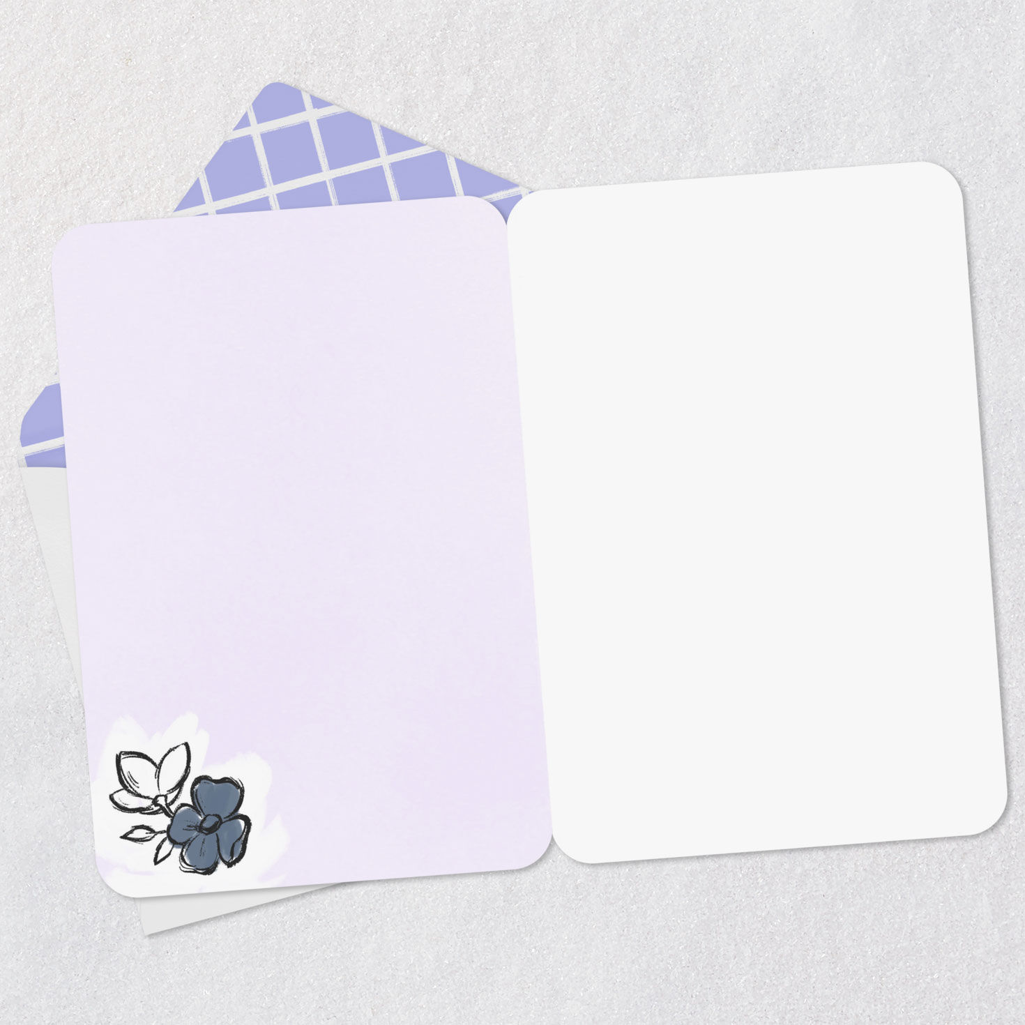 Bluebird on Flowering Branch Blank Card Open card with envelope image number 2