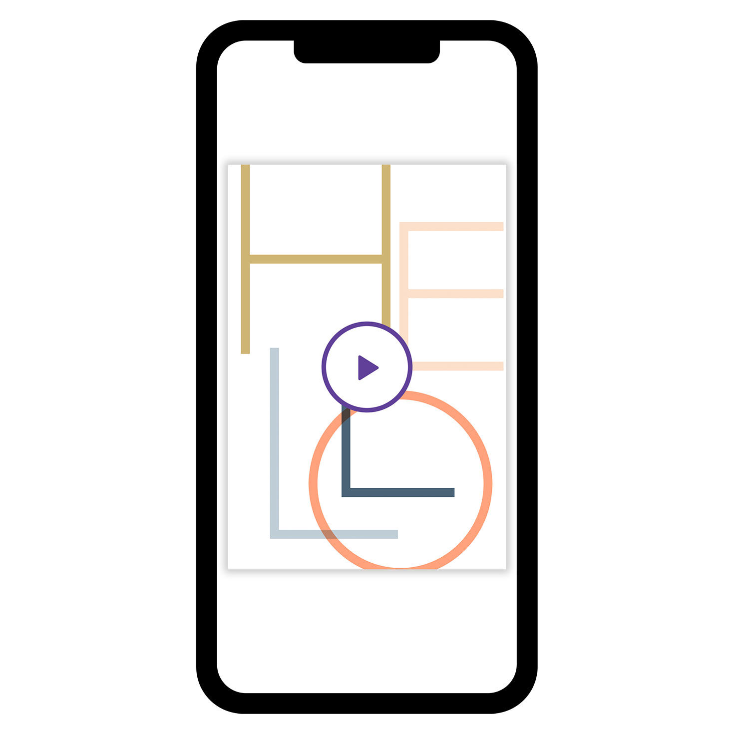 Bold Colorful Letters Blank Hello eCard