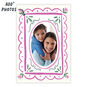 Pink Green Watercolor Frame Personalized Card front image number 2