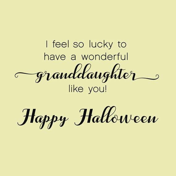 So Lucky Halloween Card for Granddaughter, , large image number 2