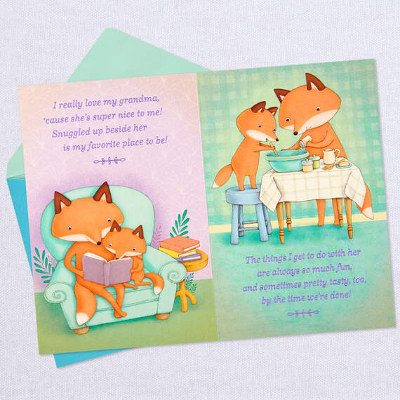 Two Foxes Grandma and Me Mother's Day Card, , large image number 3