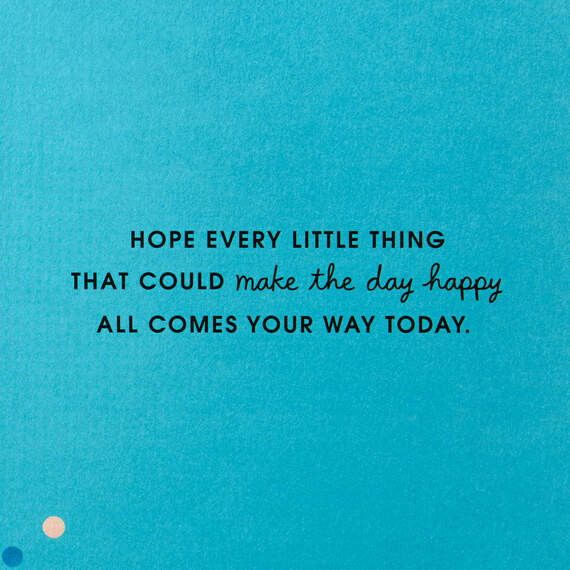 Every Little Happiness Birthday Card, , large image number 2