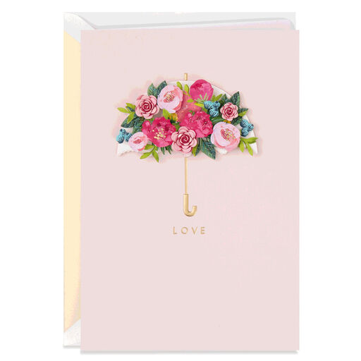 Showered With Loving Wishes Bridal Shower Card, 