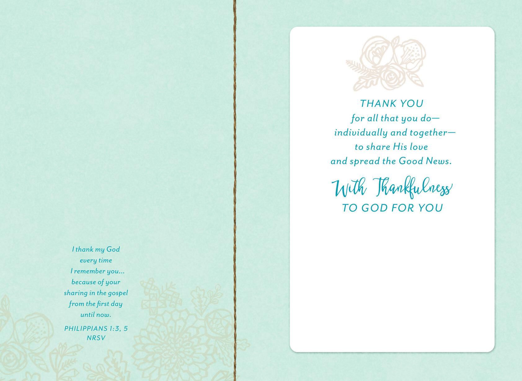 Your Ministry Together Pastor and Wife Appreciation Card - Greeting Cards - Hallmark