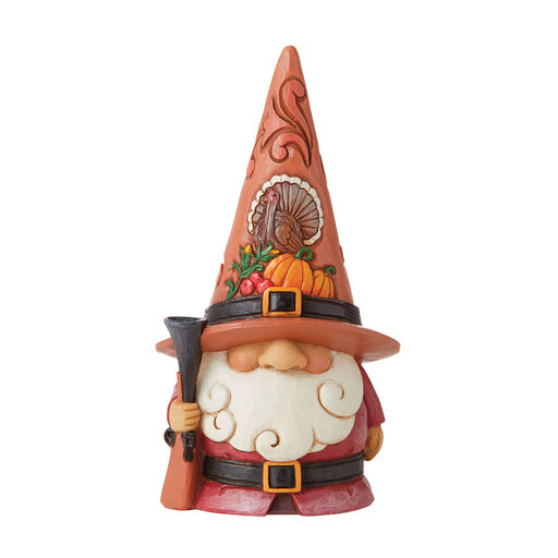 Jim Shore Pilgrim Gnome Figurine, 5", 