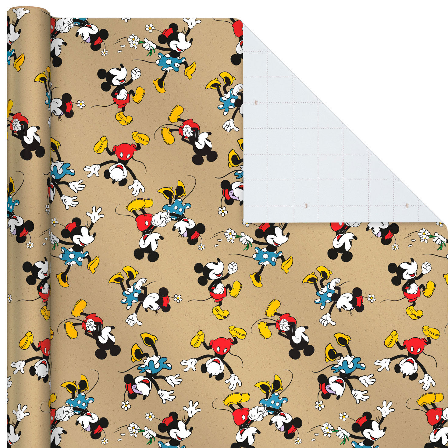 Disney Mickey Mouse Wrapping Paper Roll Assortment Wrap Square image number 4