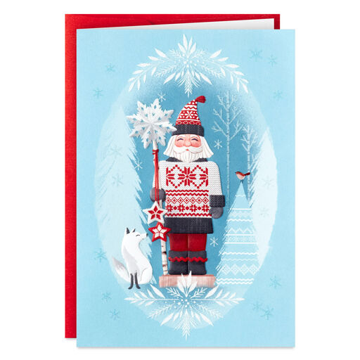 Noble Nutcrackers Snowfall Prince Keepsake Ornament Inspired Boxed Christmas Cards, Pack of 16, 