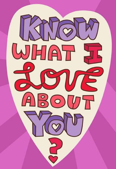 Purple Monster Valentine's Day Card