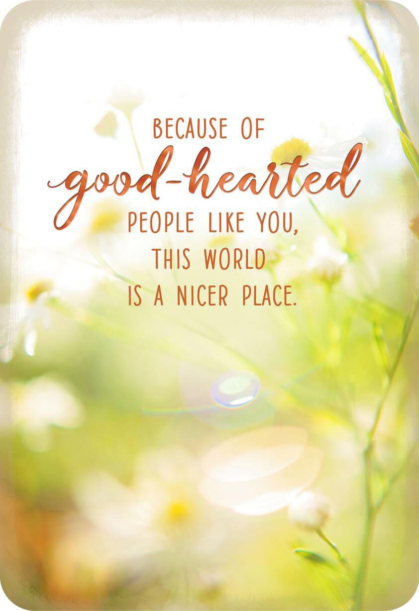 You Make the World a Nicer Place Thank You Card
