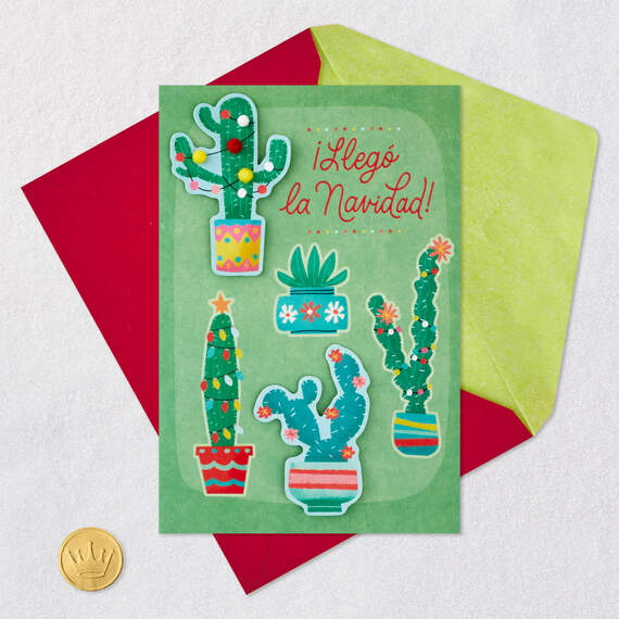 Love, Joy and Happiness Spanish-Language Christmas Card, , large image number 5