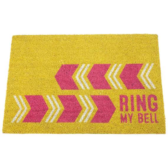 Ring My Bell Coir Door Mat, , large image number 1