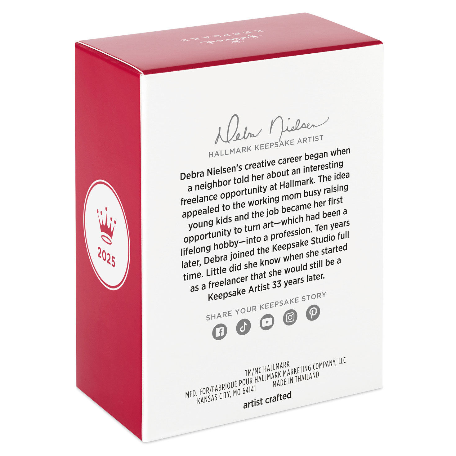 Ruby Slippers Hanging From Wand Keepsake Ornament package back image number 8