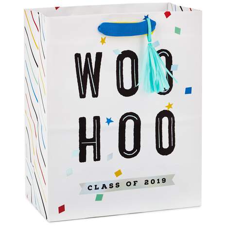 Woo Hoo Medium Graduation Gift Bag, 9.6", , large