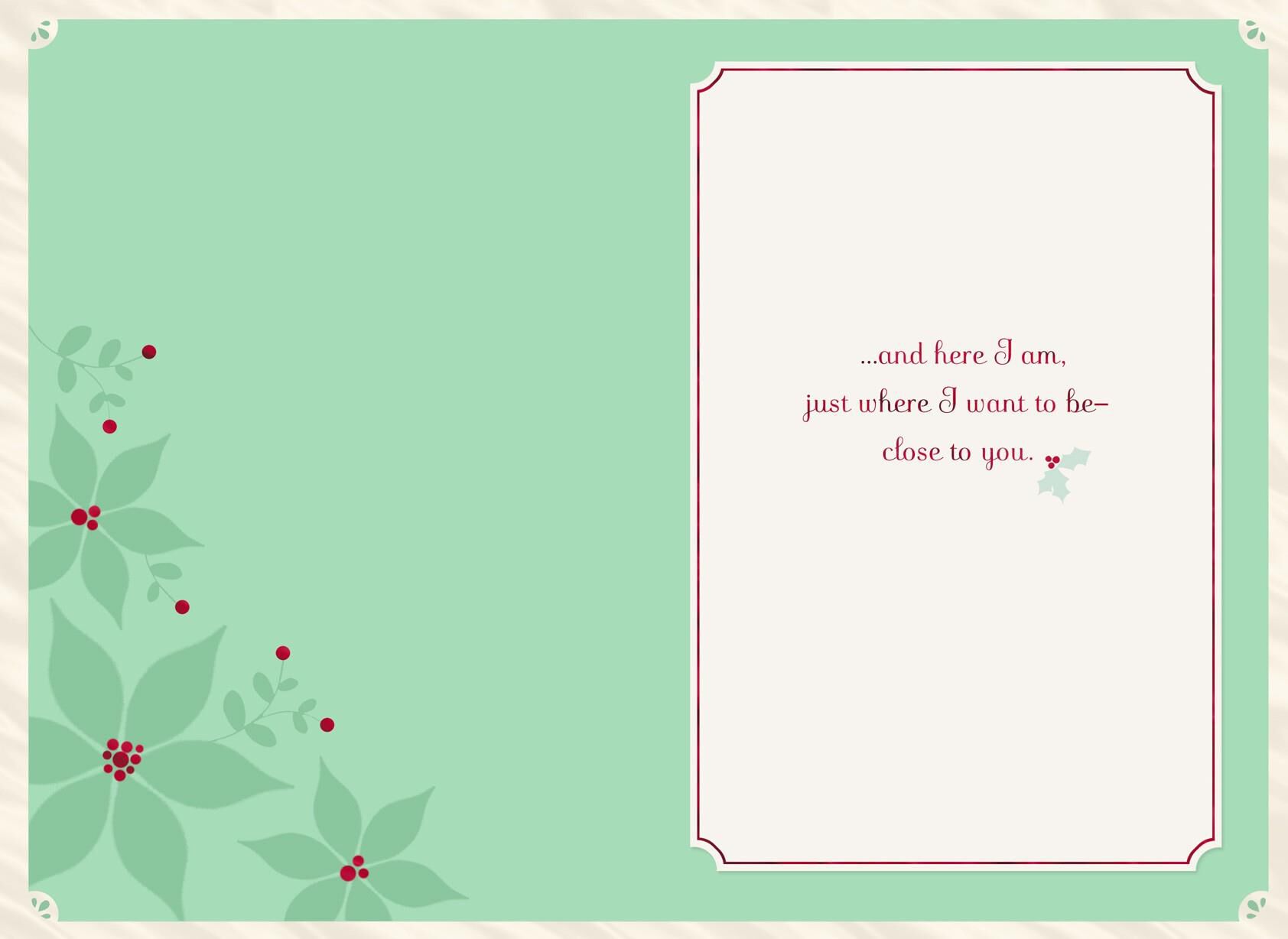 White Doves First Christmas Greeting Card