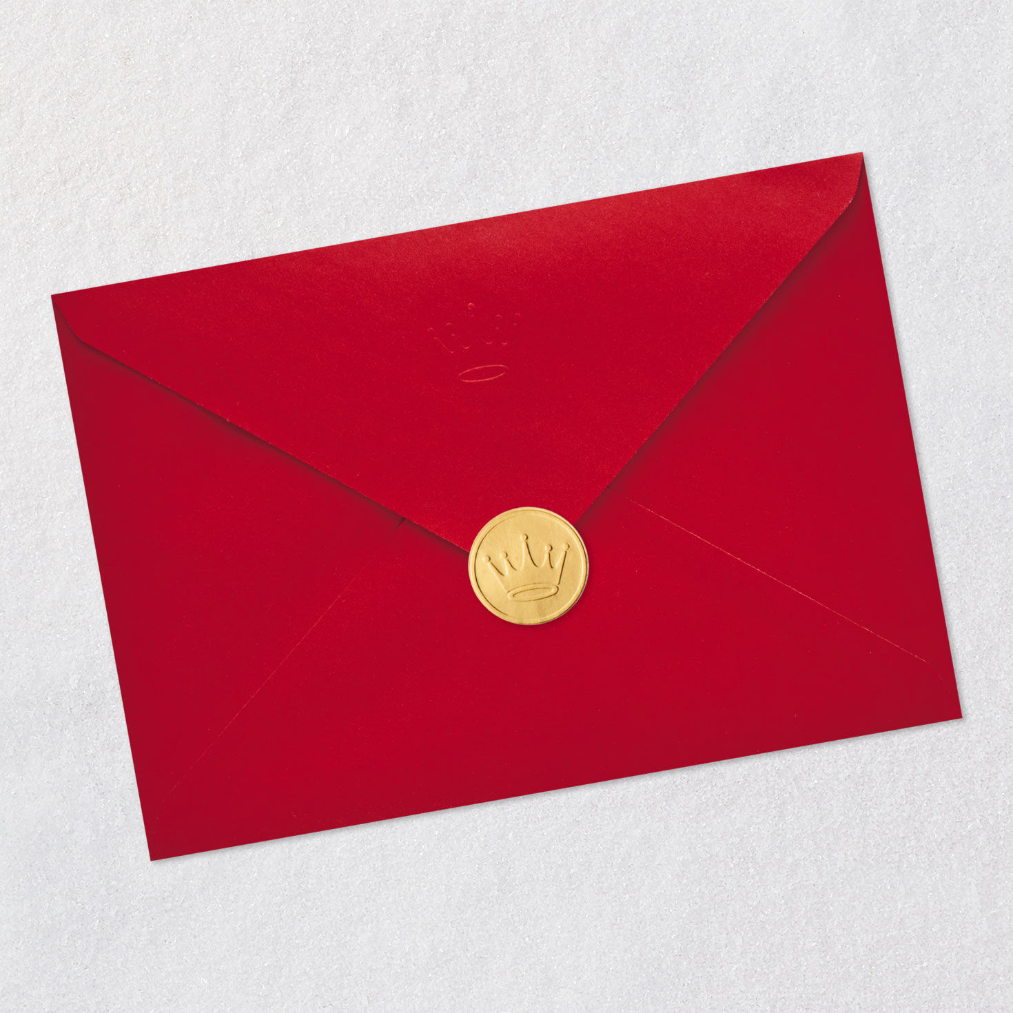 Modern Holly Sprigs on Hunter Green Coworker Christmas Card Envelope Back with Seal image number 8