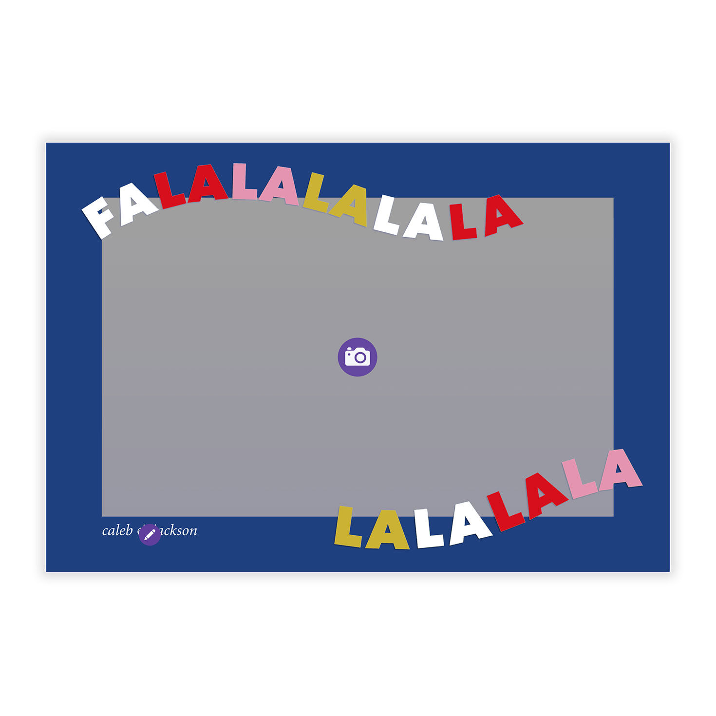 Falalala Fun Flat Christmas Photo Card, , large image number 5