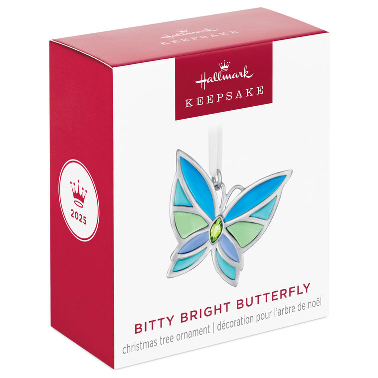 Blue and Purple Butterfly Keepsake Ornament  image number 7