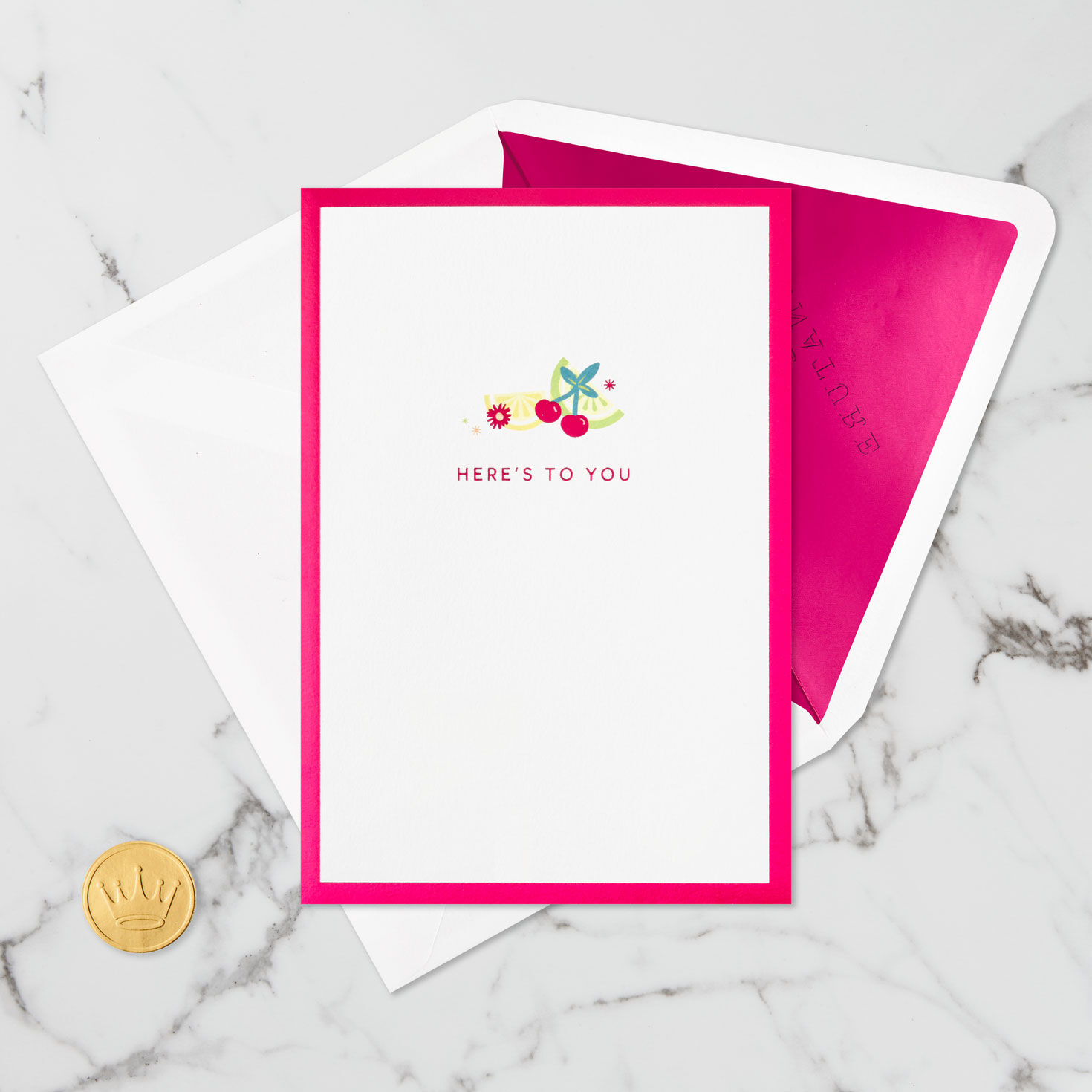 Here's to You Cocktail Toast 3D Pop-Up Card, , large image number 6