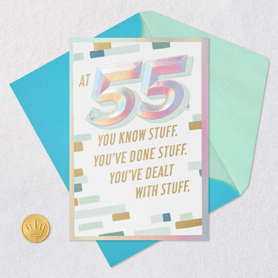 Celebrate and Strut Your Stuff 55th Birthday Card, , large image number 5