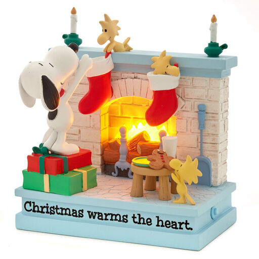 Peanuts® Snoopy and Woodstock Christmas Warms the Heart Figurine With Light, 5.25", 