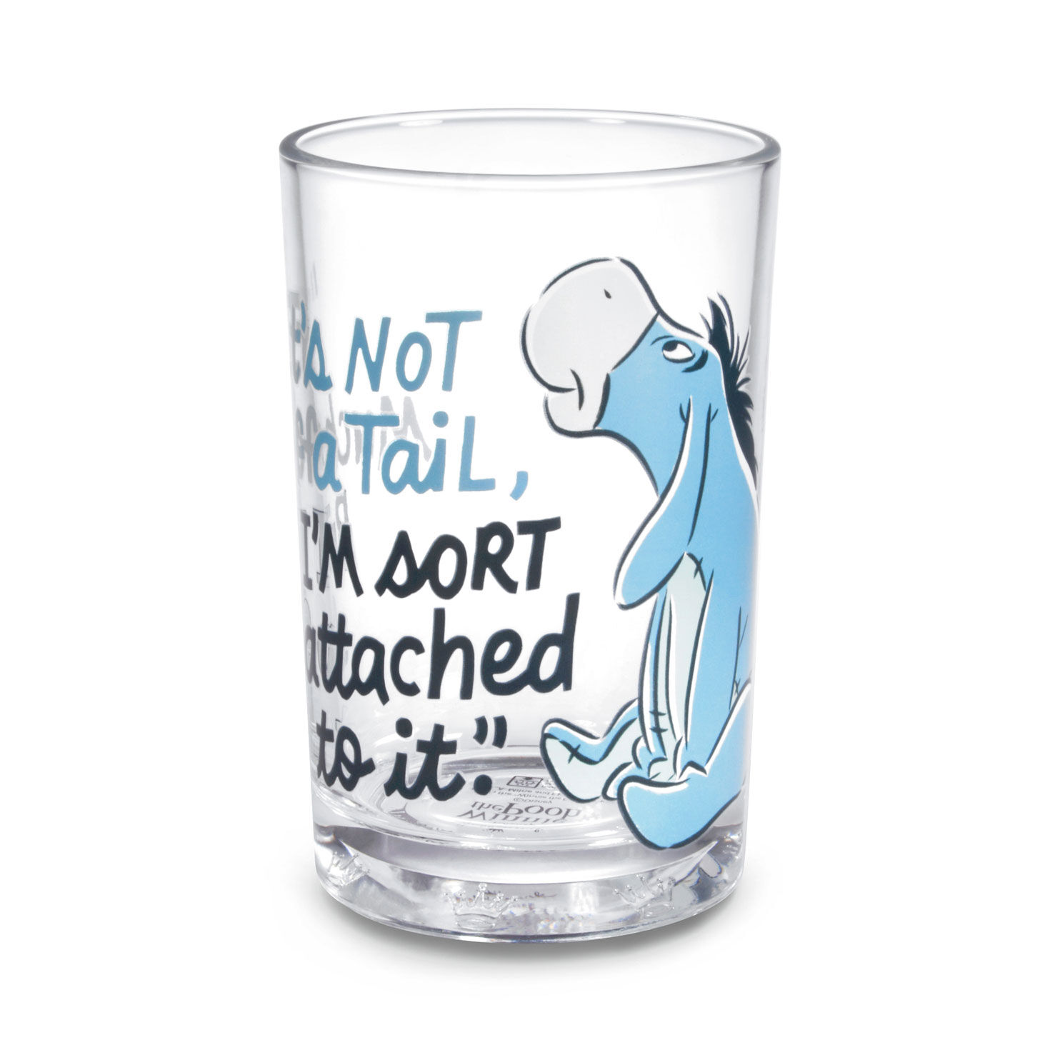 Disney Winnie the Pooh Eeyore's Tail Collectible Drinking Glass, 13.5 oz.