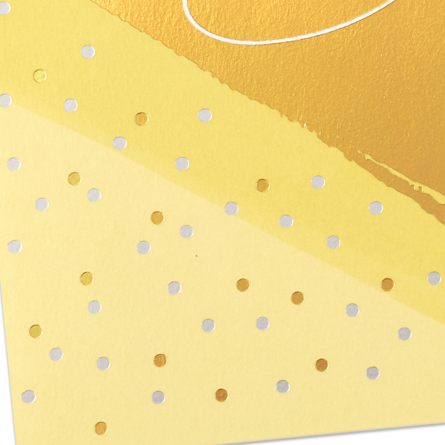 Gold Stripes and Dots Golden Birthday Card Card Front Detail image number 5