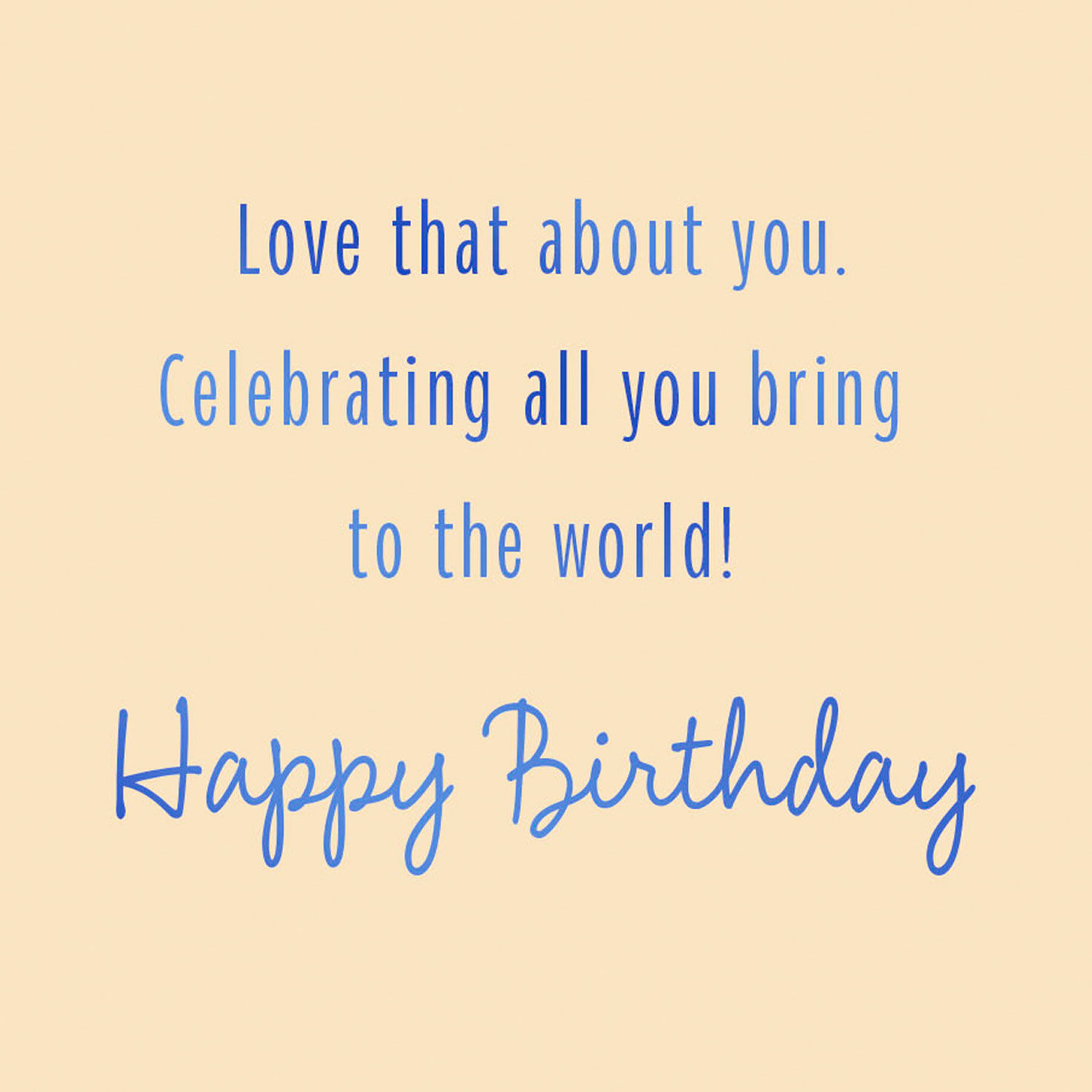 Blue Foil Script Religious Birthday Card Sentiment image number 2