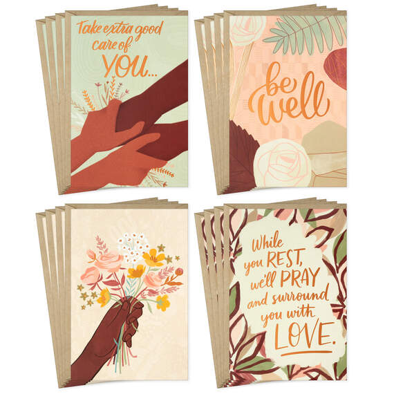 Surrounded With Love Assorted Boxed Get Well Cards, Pack of 16