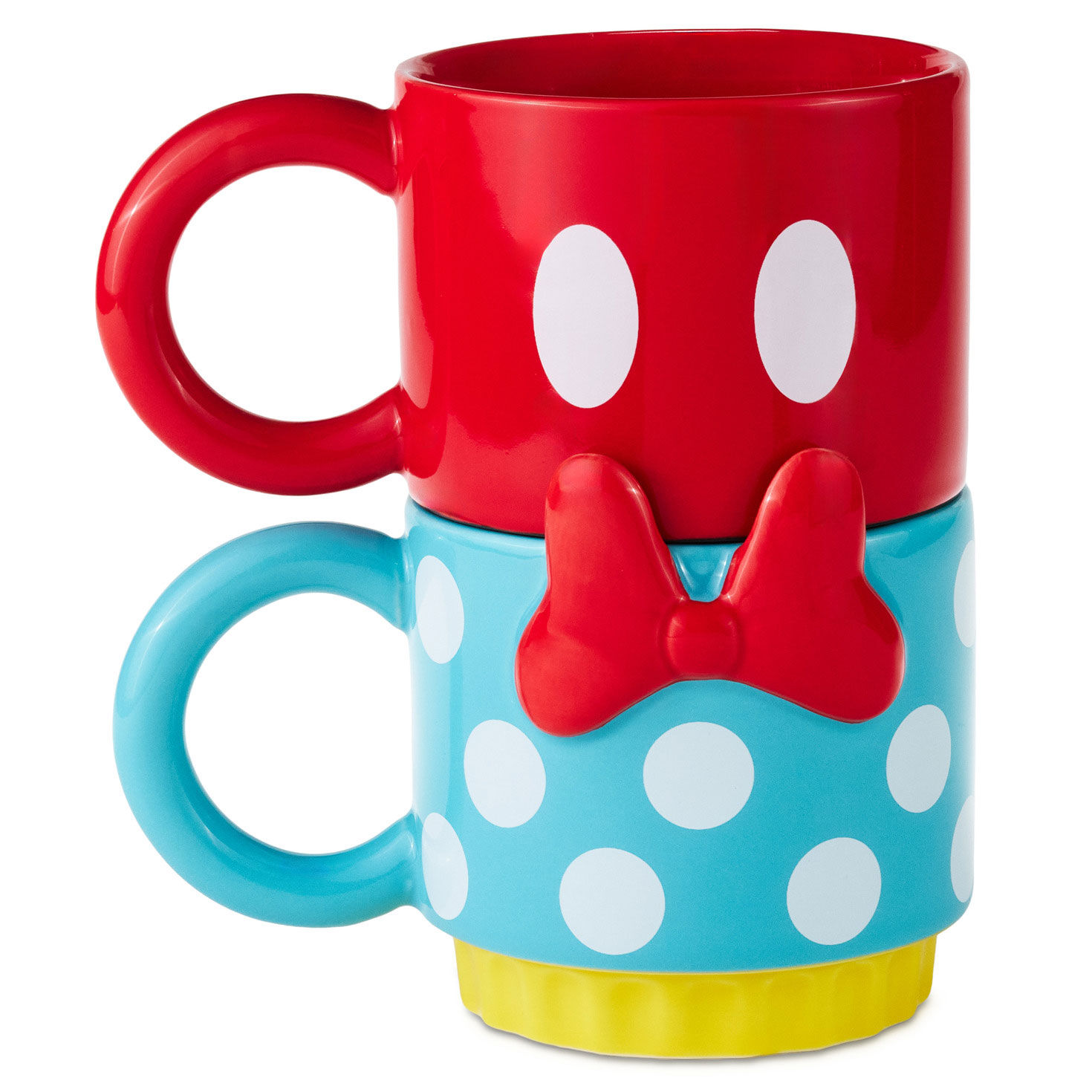 Disney Mickey and Minnie Stacking Mug Set front stacked image number 3