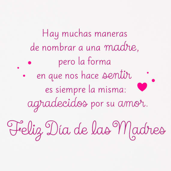 Thankful for Your Love Spanish-Language Mother's Day Card, , large image number 2