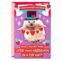 Hedgehog in a Top Hat Valentine's Day Card, , large image number 1