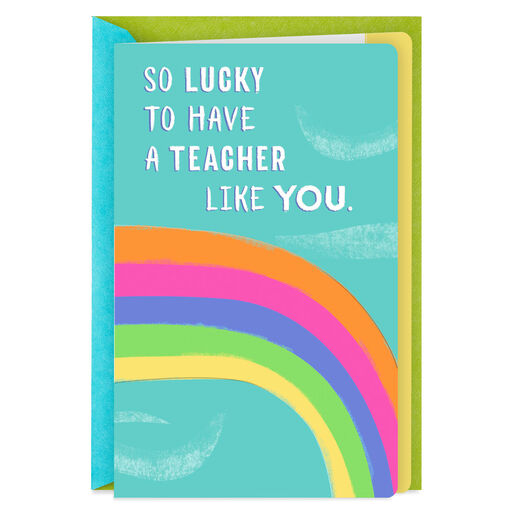 Lucky to Have a Teacher Like You Thank-You Card, 