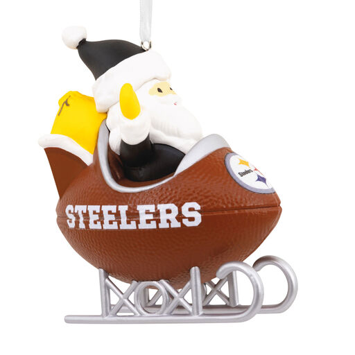 NFL Pittsburgh Steelers Santa Football Sled Hallmark Ornament, 