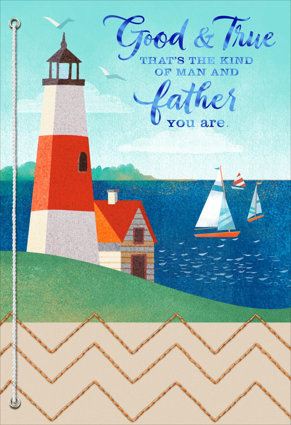 You're Good and True Father's Day Card