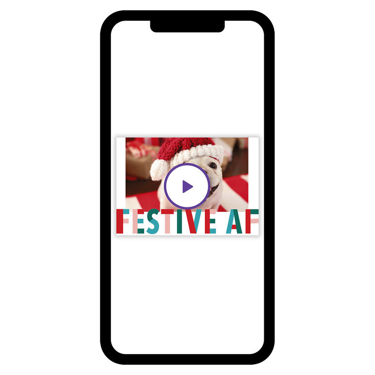 Festive AF Christmas eCard