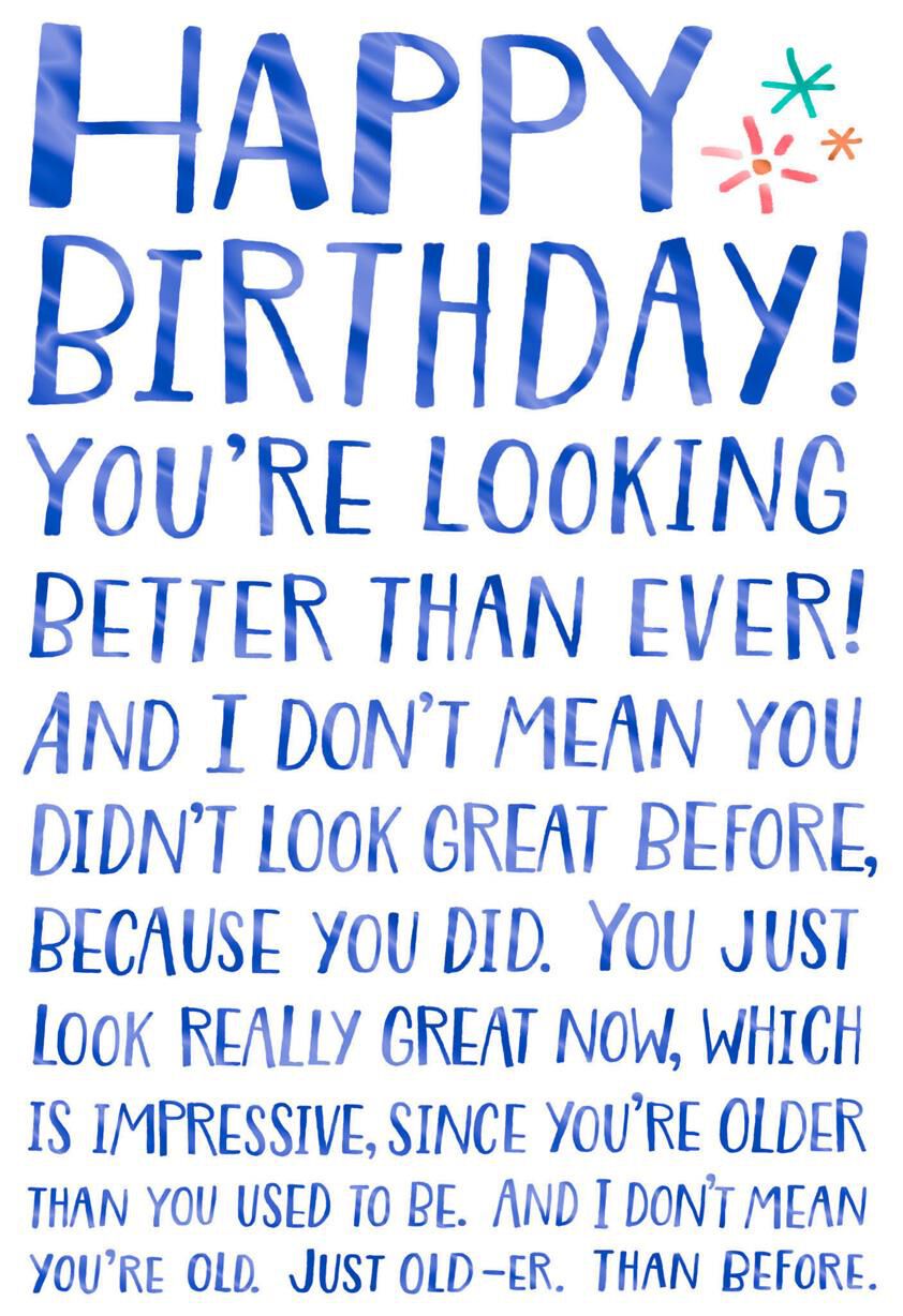 Foot in Mouth Funny Birthday Card