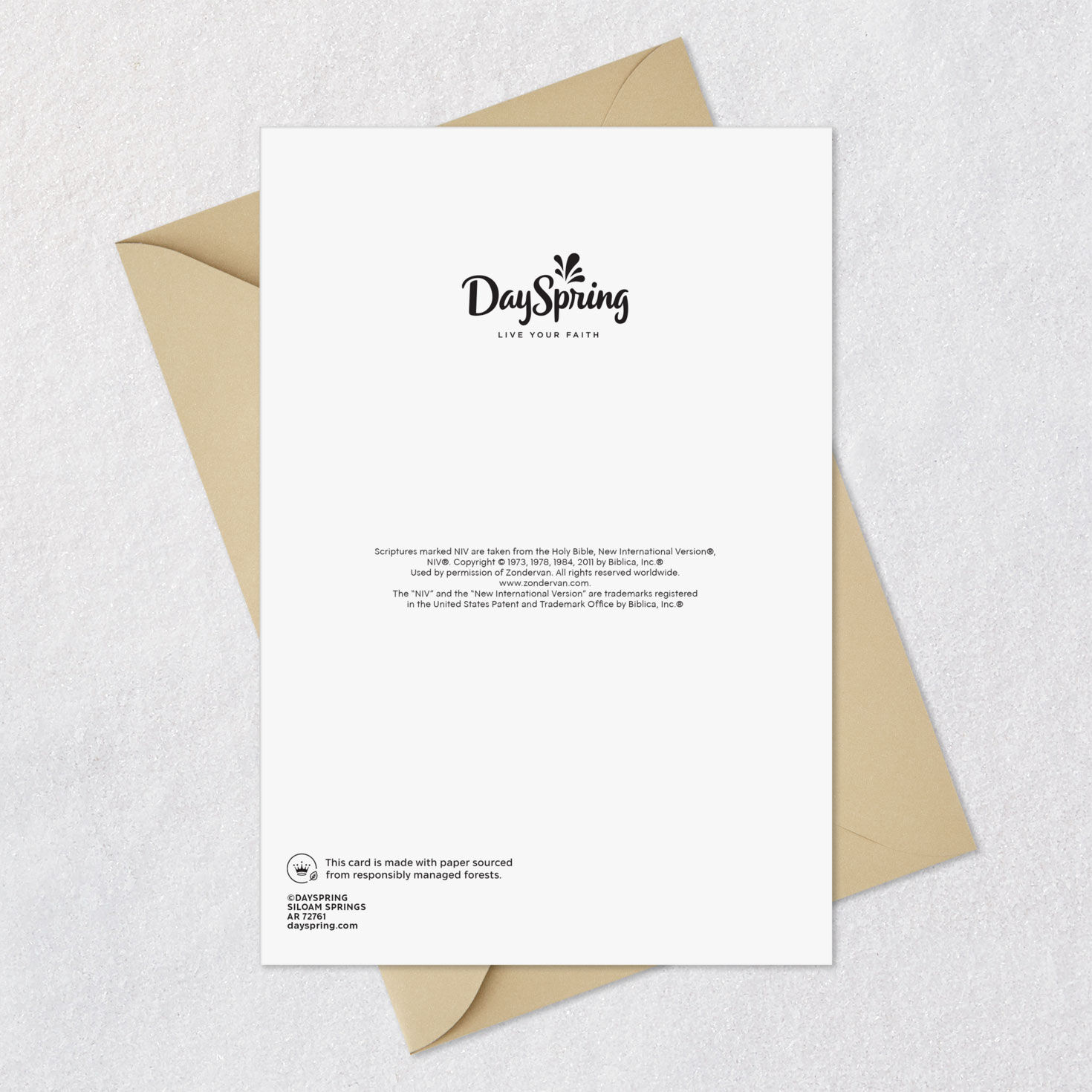 Leaves and Flowers Pastor Clergy Appreciation Card Card Back with Envelope image number 8