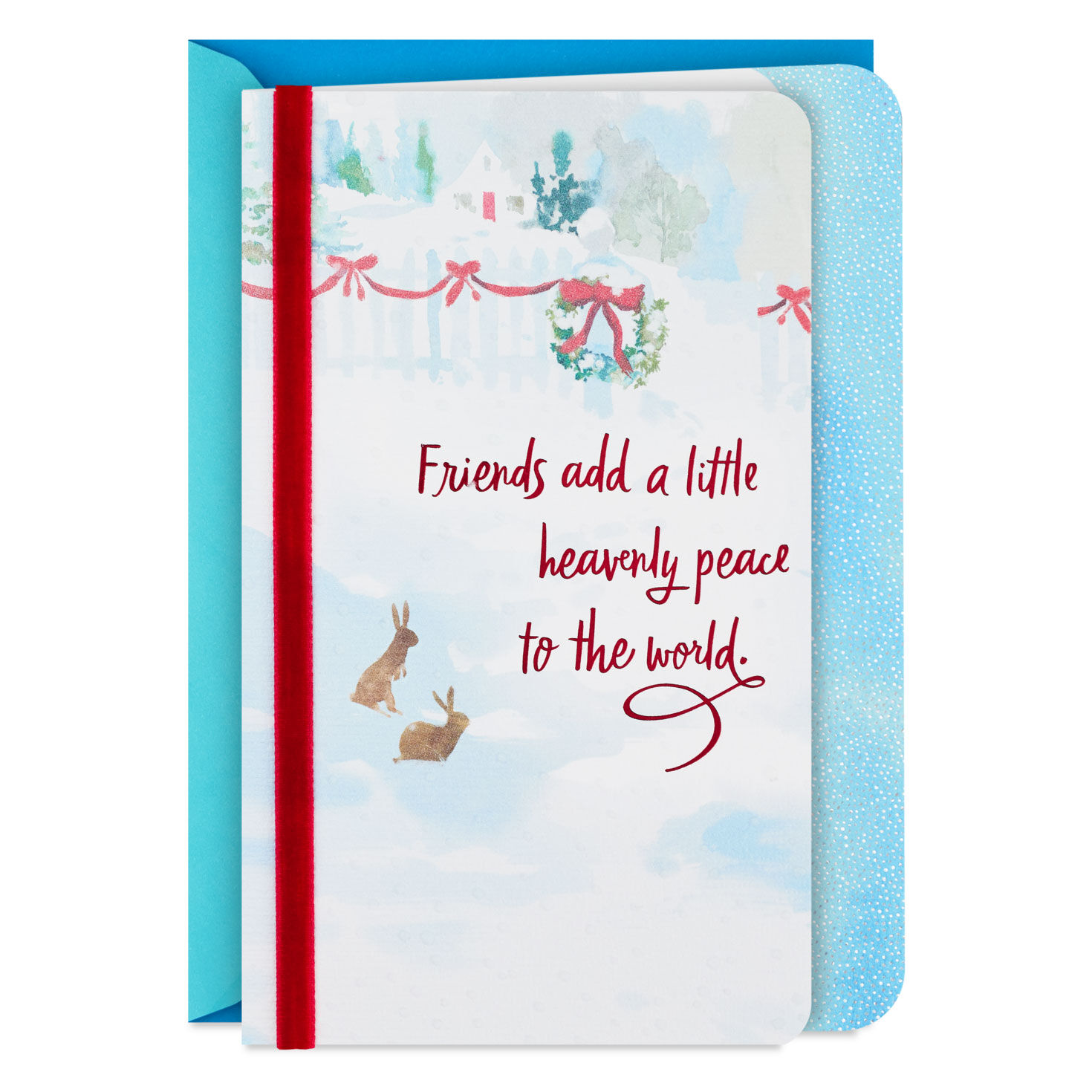 Friends Add a Little Heavenly Peace Christmas Card